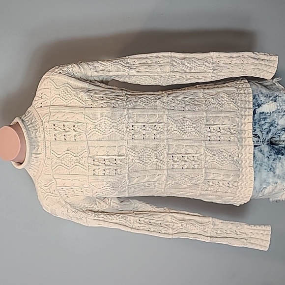 L.L. Bean Sweaters - Patchwork LL Bean Signature Sweater Womens XS Fisherman Old Money Ski Winter